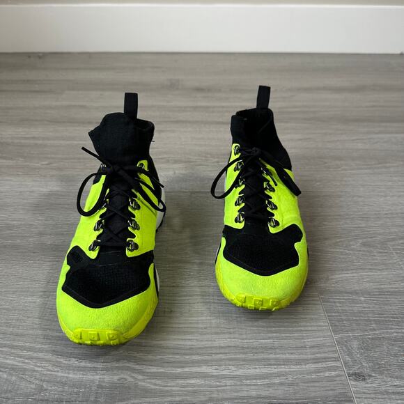 NikeLab Zoom Talaria Flyknit Mid in \'OG Neon\' Yellow-Green & Black main image 10